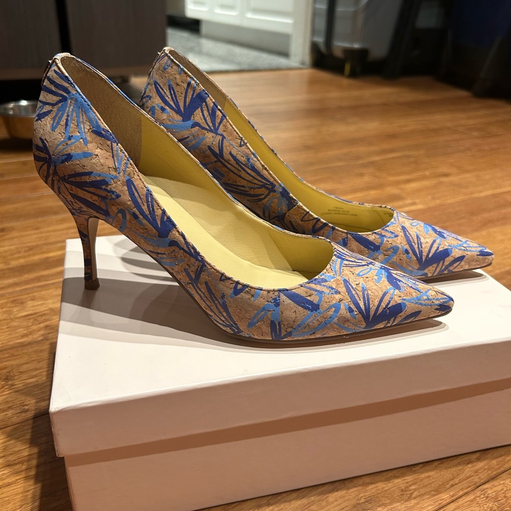 Blue Cork Pumps